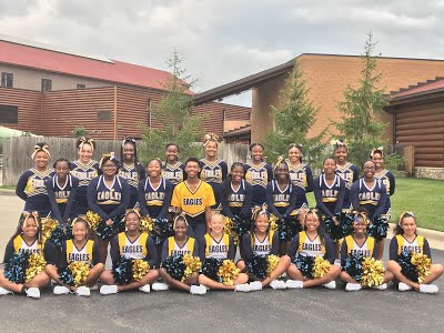 Varsity and junior varsity cheerleading teams compete Oct. 29 in Centerville, Ohio. If they advance, they will go to nationals in Florida.