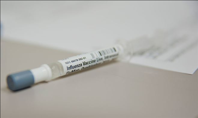 A version of the influenza vaccine that is inhaled through the nasal cavity is pictured above. The high numbers of influenza-related hospitalizations and deaths have caused this and many other forms of vaccines to be questioned about their effectiveness. 