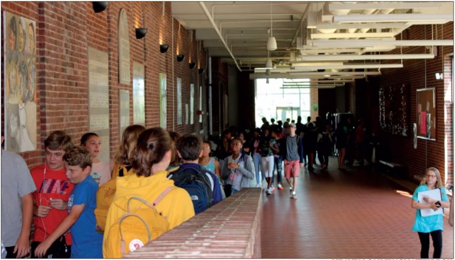 Seventh and eighth grade students head toward their different lunch spots. As the new wave of junior high students enter the WHHS community, it is important to remember that staff and students alike are there to help with your transition.