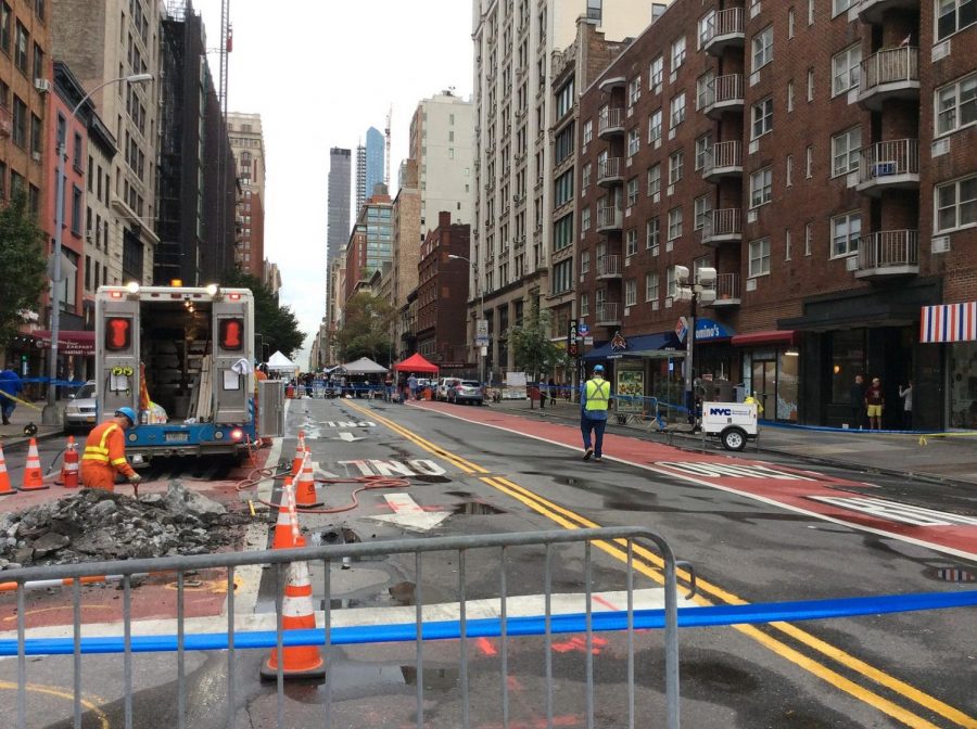 Terrorist attacks shut down 26th street in Manhattan, New York City.