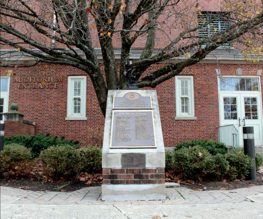 For Veterans Day, President Trump planned a grand military parade in Washington, D.C. WHHS honors its own veterans with a memorial in Blair Circle.