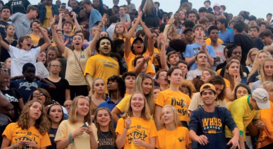 The WHHS Nuthouse came out in full force for many of the fall and winter sports, including boys football. Spring sports are pushing for this same level of attendance at games.