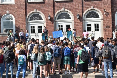 In 2019, WHHS students gathered in the Blair circle to acknowledge in a strike against climate change. Students worldwide participated in this movement to stop climate change and reduce the emission of greenhouse gasses.
