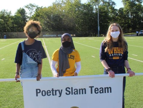 To start off a great year, past slam poetry members showcase their team at the club fair as well as the Homecoming parade trying to encourage other to join Slam Poetry.