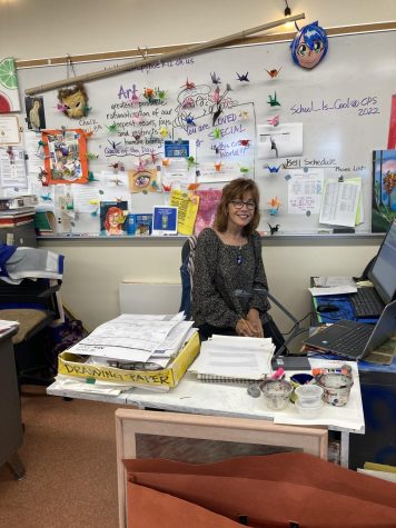 Kim Watling retires after teaching at WHHS for nine years. “I want my students to feel when they walk in, take a breath and relax,” Watling said. “See the colors get excited and be in an environment that makes them want to create, and feel safe and inspired.” 