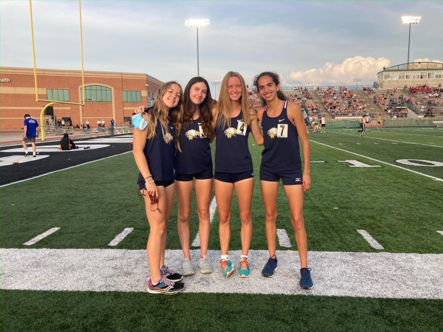 The girls 4x800m track relay team qualified for regionals last season, and this year has their sights set on state. The relay is made up of Mary Westrich, Kate Steins, Kaitlyn Grover and Isabel Chemal.