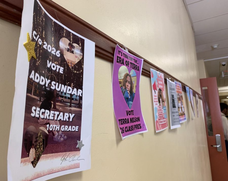 Many student congress candidates have made election posters to promote their campaign.