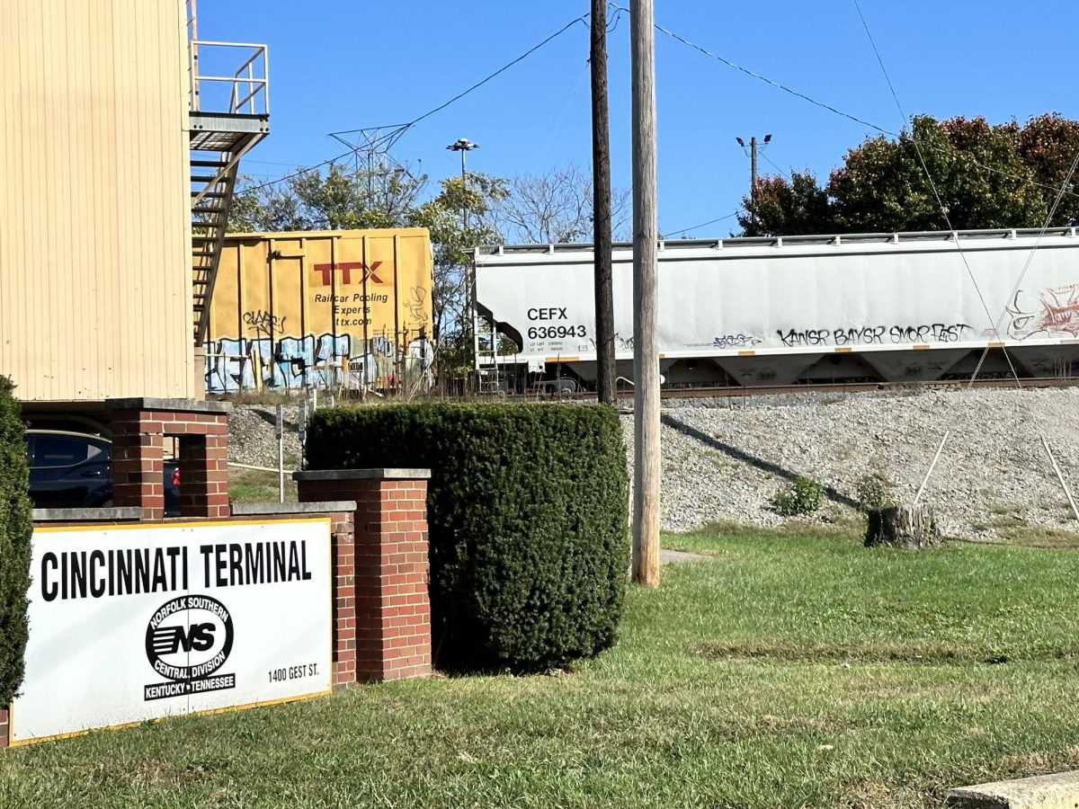 The Norfolk Southern freight terminal in Queensgate, Cincinnati. The rail giant currently owns a total of 21,300 miles of railroad across 22 states, and reported an operating revenue of $12.7 billion in 2022.