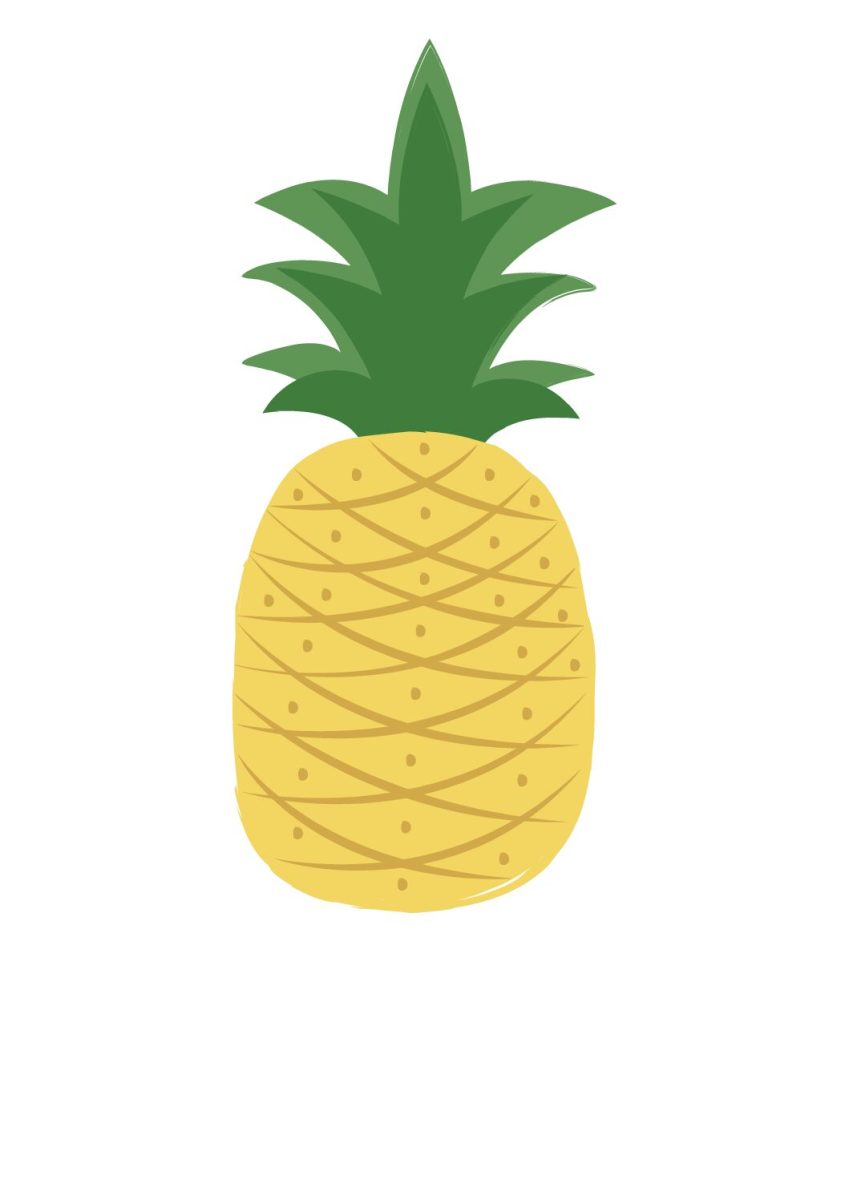 Spongebob lives in a pineapple under the sea in the tv show Spongebob Squarepants. (Made by Axel Kindel on Canva)
