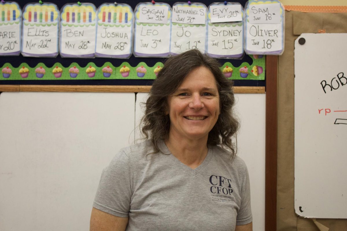 After teaching Geometry for many years, Karen Rowe is ending her career teaching 7AA Math. She also serves as the FBLA (Future Business Leaders of America) club adviser. 