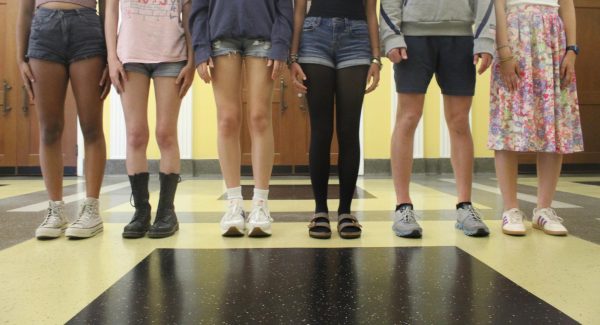 A student friendly dress code keeps the students in class. The fingertip check, a policy used to see if shorts are too short, is not required at WHHS.