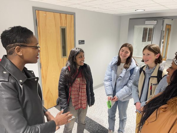 Students learn about the grant they apply for at the Midwest Regional Sustainability Summit. There they met contacts and asked questions. 