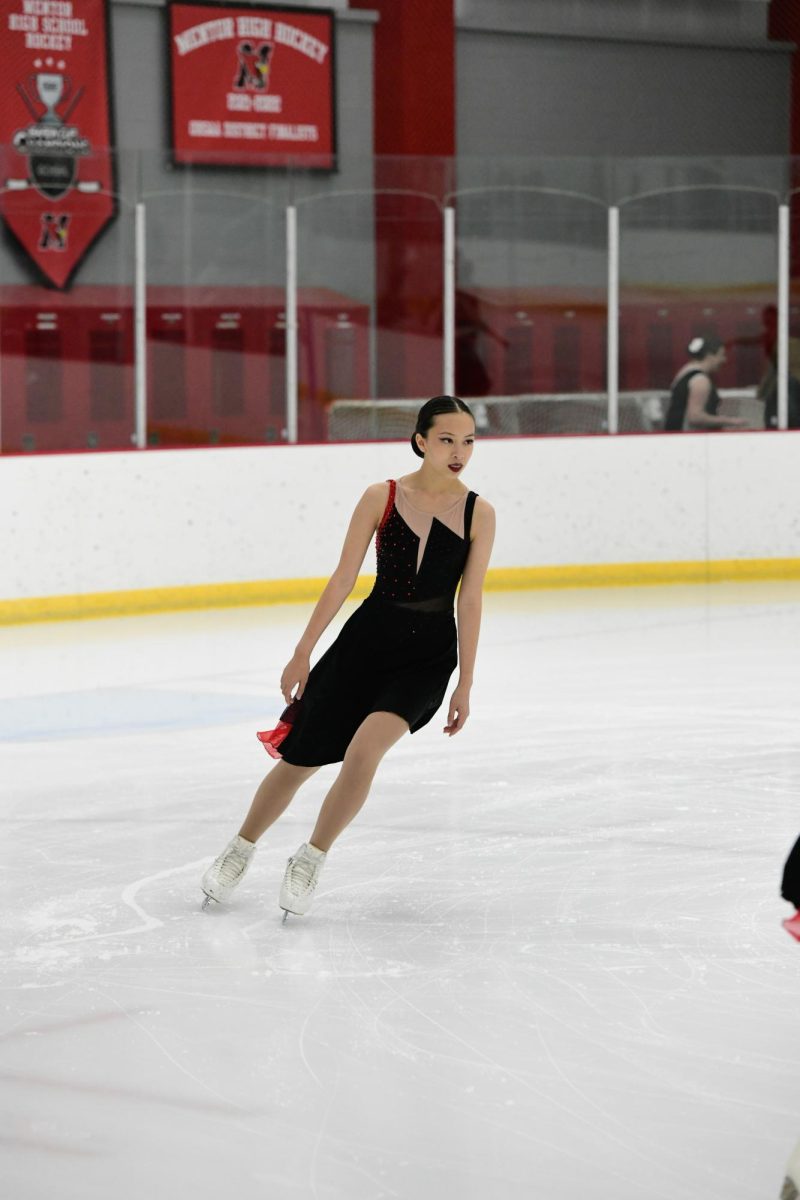  Victoria Niu, ‘26, is an ice dancer, which differs from a figure skater. “I'm primarily an ice dancer, if you watch the Olympics, those are the people that do pairs but don't do jumps,” Niu said. “I used to have a partner but he quit, and I don't jump in any of my programs and I have a lot of different elements than figure skaters.”

