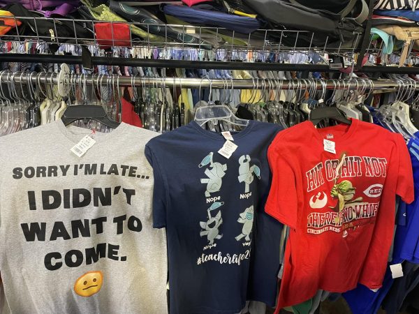 Lots of thrift stores have a variety of “funny” items, things that wouldn’t be considered very fashionable for everyday wear, Goodwill was no exception.