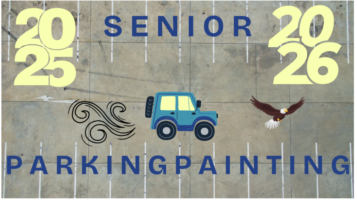 Marking Spots - Seniors paint parking spots