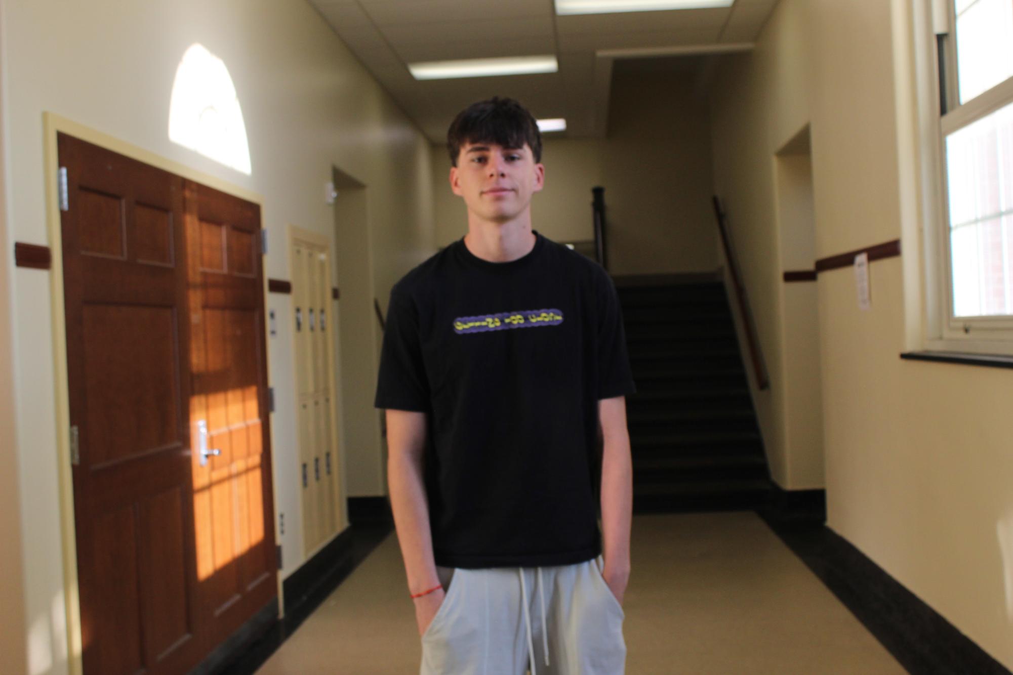 Foreign exchange student from Spain, Lucas Rojas Gallardo '27