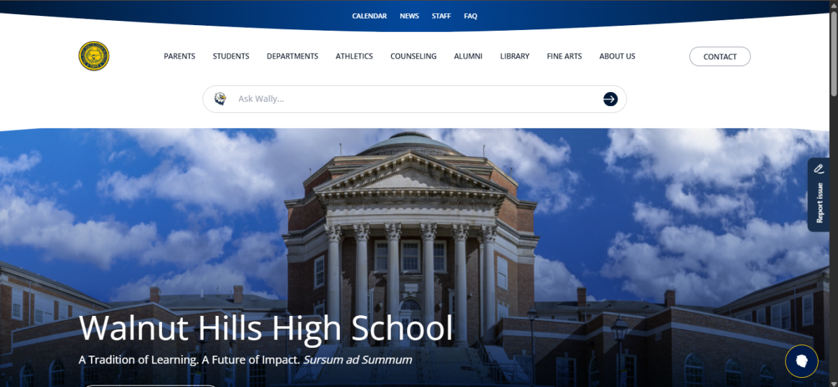 The homepage of WHHS’ website has been completely redesigned from the old, now including the ability for any user to report issues over the interface of the website. Additionally, a similar process is used within the AI search where questions that cannot be answered will be sent as feedback to improve on in the future. 